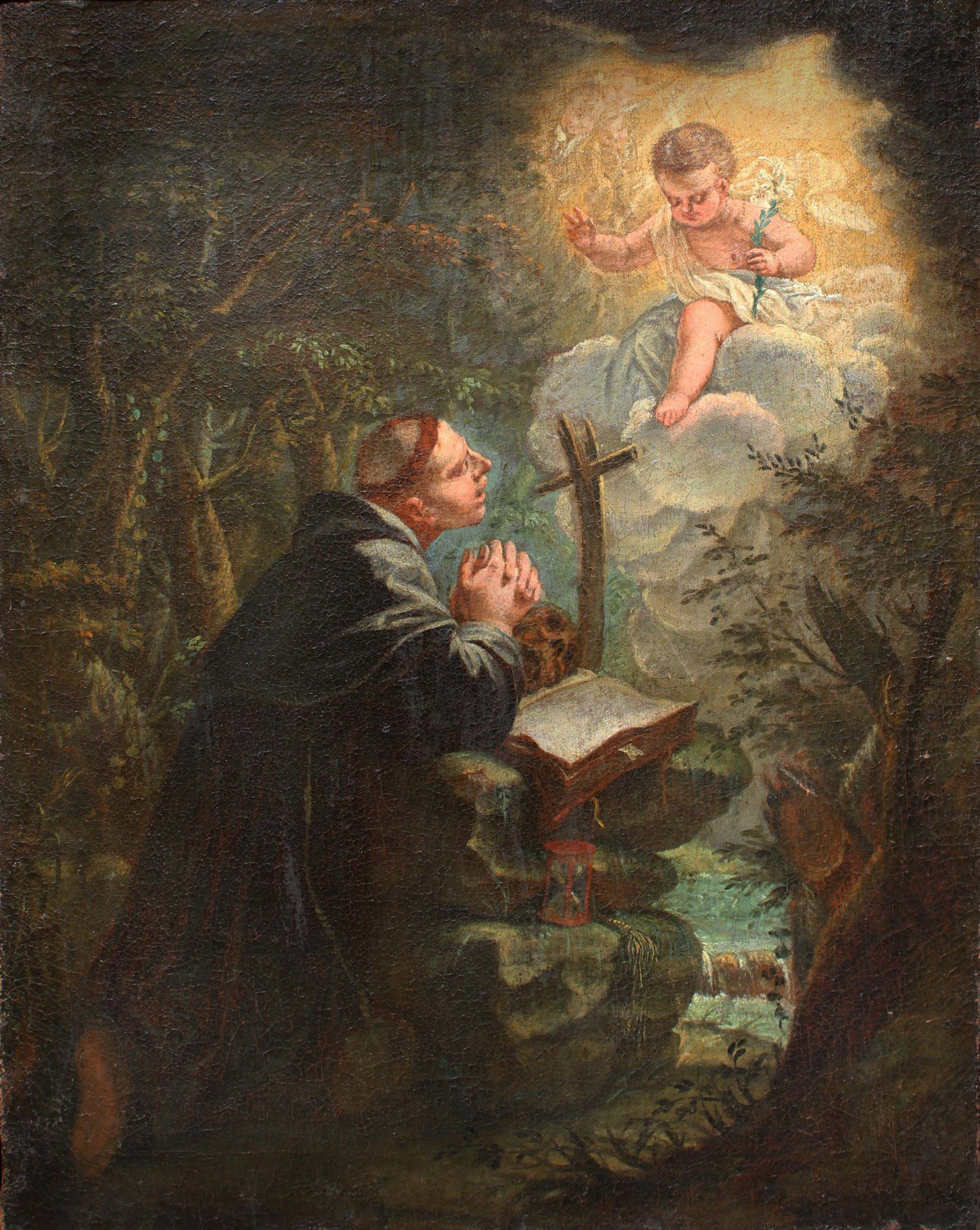Heiliger Nikolaus von Tolentino im Gebet, 17. Jahrhundert